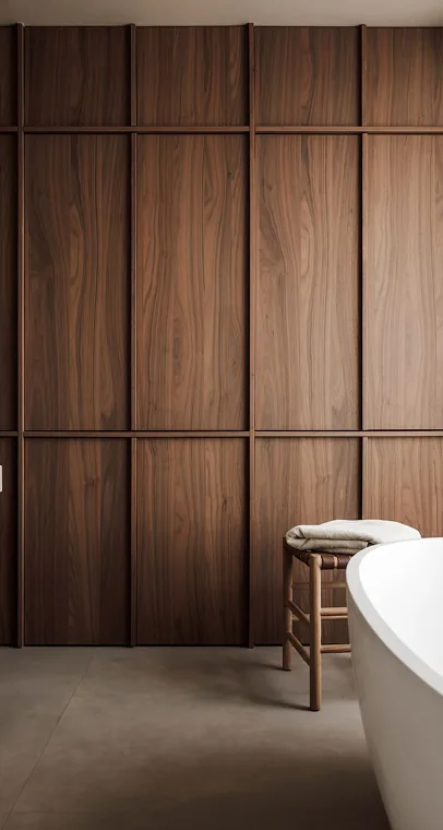 Dinding panel walnut